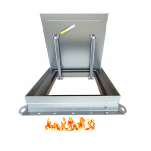 Model of Hinged Single Fire Rated Access Cover by Kent